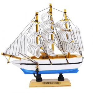 Fahibin 16cm Mod&egrave;le de Voilier Miniature, Mod&egrave;le de Bateau &agrave; Voilier en Bois, Mod&egrave;le de Bateau &agrave; Voile en Bois &agrave; la Main,pour le bureau &agrave; domicile (PPSSHOP, neuf)