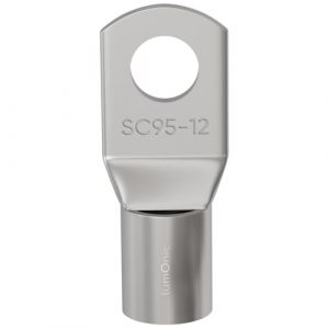 Lumonic 1x cosse tubulaire 95mm² M12 I cosse à sertir 95mm2 nue SC95-12 cosses annulaires 95mm², cosses de câble 95mm² I cosse annulaire, cosses à anneau (IT-Tronics GmbH, neuf)