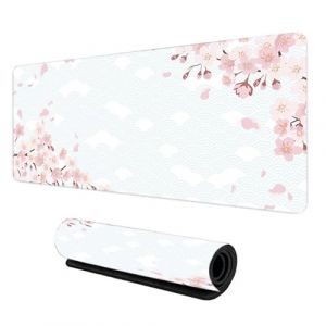 Sous-Main, Tapis de Bureau Antid&eacute;rapant, Tapis de Souris, Protection de Bureau Antid&eacute;rapante, Sous Main pour Maison, 80&times;30cm (Blanc) (Lokfoo Direct, neuf)