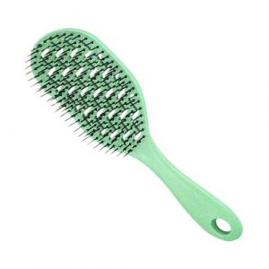 Hair Brush, Paddle Brush Scalp Massage, Cleaning Comb Styling Accessories for Hotel, Daily, College, Dorm, Vacation, Travel, 9.4x2.8x1.2 Inches, Green, White, Red (PinHMG, neuf)