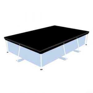 Entgoinggo Bâche rectangulaire pour piscine hors sol en tissu Oxford 210D indéchirable pour piscine hors sol avec structure en métal (300 x 201 cm) (Yujiaqing, neuf)