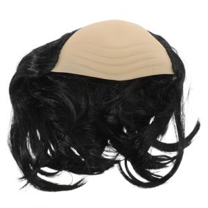 Gatuida Perruque -chauve pour homme - Perruque avec calvitie naissante, accessoire de cosplay pour homme &acirc;g&eacute; - Postiche synth&eacute;tique noir pour d&eacute;guisement et jeux de r&ocirc;le (Brandon Zou, neuf)