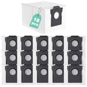 UPUPDAY 16 Sacs &agrave; Poussi&egrave;re pour Dreame X40/X50 Ultra Complete, D20 Pro Plus, L50/L40s Pro Ultra, X40/X50 Master, L10s Pro Gen 2, L10s/L20/L40/L50/Aqua10 Ultra, Mova E30/V50/P50 Ultra, 3.2L Capacit&eacute; (Roberit, neuf)