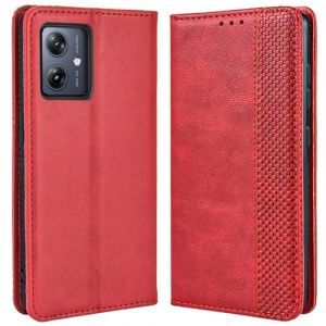MOJIA Coque pour Motorola Moto G54 5G, &Eacute;tui en Cuir, PU Housse Pochette Antichoc et Anti-Rayures Fonction Stand Rabat de Portefeuille Etui Coque. Rouge (Shangnai, neuf)