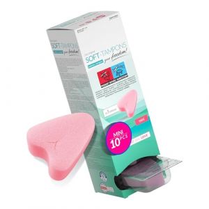 JOYDIVISION Soft Tampons mini I 10 pcs I pour le sport, la natation & le spa I Éponges menstruelles ultra douces I Insertion & retrait faciles I Mini tampon doux sans fil (HaJa GmbH, neuf)