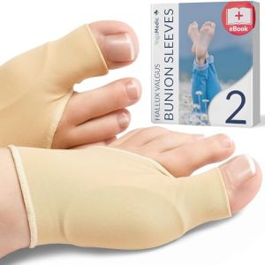 YOGAMEDIC Chaussettes Hallux Valgus - Coussinet pour gros orteil et orteils avant - Correction et protection des orteils en marteau, 1 paire pour chaussures et sandales Femmes hommes, taille L/XL (YogaMedic, neuf)