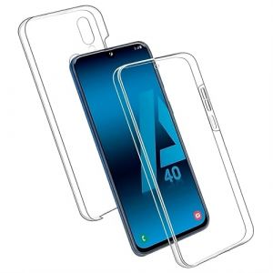 Max Power Digital Coque pour Samsung Galaxy A40 Silicone Transparent Housse Antichoc Double Face 360 Degr&eacute;s Etui Arri&egrave;re et Avant - Protection Compl&egrave;te de Votre T&eacute;l&eacute;phone Portable (Max Power Digital, neuf)