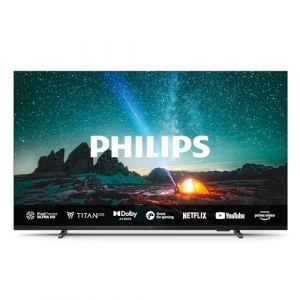 Philips 55PUS7609 Smart TV LED 4K - Écran 55 Pouces avec Plate-Forme Pixel Precise Ultra HD Titan OS et Son Dolby Atmos, Fonctionne avec Alexa et l’Assistant Vocal Google - Gris Anthracite (MK TRADE SIA, neuf)