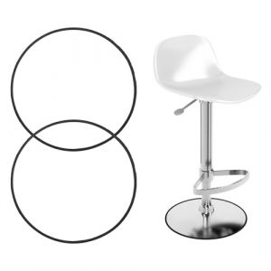 UFURMATE Lot de 2 patins de protection pour tabouret de bar - 58 cm - Anneaux en caoutchouc antid&eacute;rapants pour tabouret de bar &agrave; base ronde (UFURMATE FR, neuf)