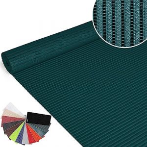 ANRO Tapis de bain en mousse souple pour salle de bain et douche antid&eacute;rapant Chemin de bain Uni Vert fonc&eacute; 140x65cm (anrotradegmbh, neuf)