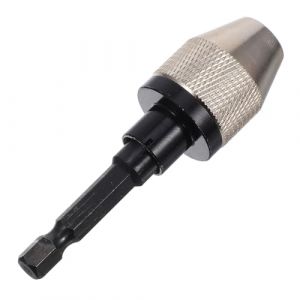 Hemobllo Adaptateur Mandrin sans Cl&eacute; pour Perceuse Mandrin Auto Serrant Mors Outil et Portable pour Mini Perceuse et Projets de Pr&eacute;cision (Leopolerd, neuf)