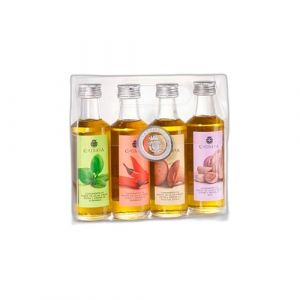 Huile d'Olive Vierge Extra ‘4 Condiments’ (4 x 100 ml) - La Chinata (PlanetaHuerto-es, neuf)
