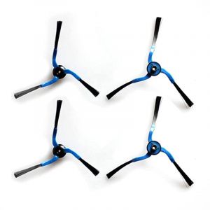 TALENTEC Home | 2X Paire de brosses lat&eacute;rales de Rechange compatibles avec l'aspirateur Robot Samsung Navibot | 4 pces, Couleur Noir/Bleu (TALENTEC entertainment, neuf)