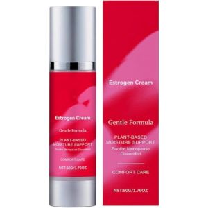 Cr&egrave;me vaginale aux &oelig;strog&egrave;nes, 50 g, cr&egrave;me naturelle pour les peaux sensibles - Hydratant visage jour et nuit au collag&egrave;ne, restaure l'&eacute;lasticit&eacute; et soutient la production de collag&egrave;ne (guangzhoulianglinyangdianzishangwuyouxiangongsi, neuf)