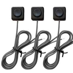 Guuzi 3pcs Interrupteurs &agrave; Bouton-poussoir Momentan&eacute;s 12V 24V,100cm Interrupteur Bouton-poussoir Momentan&eacute; Pr&eacute;c&acirc;bl&eacute; &agrave; Montage en Surface avec Couvercle,ruban Adh&eacute;sif Double face Aucun Per&ccedil;age Requis (GUZI STORE, neuf)