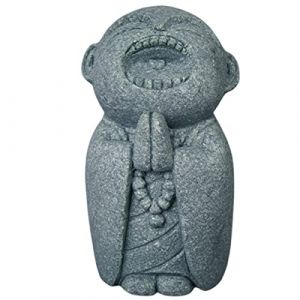 livelyfish Mini statue de Bouddha en gr&egrave;s - Figurine de moine priant - Sculptures de moine zen japonais - D&eacute;coration Feng Shui, pour la maison, l'aquarium, 4 (HAOHAN888888, neuf)