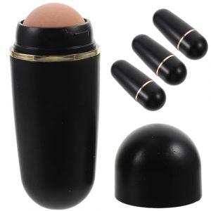SOIMISS 4 Pièces Balle absorbante d'huile faciale ton rouleau absorbant l'huile volcanique rouleau de visage d'absorbeur d'huile soin de la peau du rouleau pour le visage Roche volcanique (Star-wish, neuf)