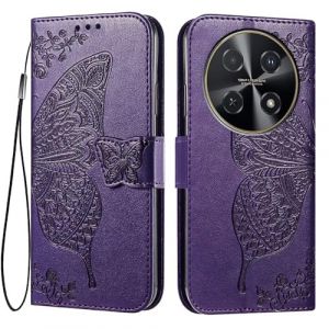 EASSGU Coque pour Honor Magic7 Lite 5G / Honor X9c (6.78" inches) Etui Flip Magn&eacute;tique avec 3 Fentes pour Cartes 1 Portefeuille, Housse - Violet fonc&eacute; (EASSGU, neuf)