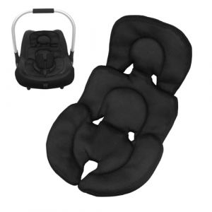 FSWWSF Réducteur de siège pour nouveau-né - Utilisation pour coque bébé - Coussin de siège souple pour coque bébé - Confortable et respirant - Pour poussette, siège auto, chaise haute - Noir (Tai Yuan Zhuo Long Mao Yi You Xian Gong Si, neuf)