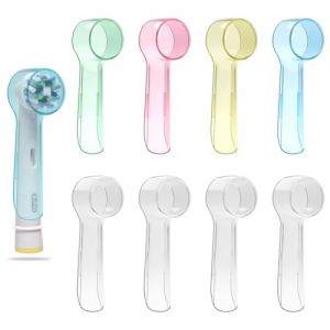 seplouis Protège-Brosses à Dents Compatibles avec Les Brosses à Dents Électriques Oral B, Lot de 8 (Vert, Rose, Jaune, Bleu, et 4 Transparents) (Yimao EU, neuf)