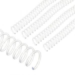 PATIKIL Bobines de reliure spirale en plastique de 16 mm (5/8"), 50 pi&egrave;ces de reliure spirale capacit&eacute; de 140 feuilles 3:1 pour la reliure de feuilles de papier, Transparent (PATIKIL UK, neuf)