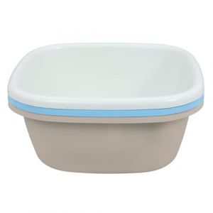 SOIMISS Lot de 3 Bassines Carr&eacute;es en Plastique &Eacute;pais 335X335X13 CM Grand Lavabo Multifonction pour Vaisselle et Lavage des Mains Couleurs Bleu Kaki et Blanc pour Usage Quotidien et (Star-wish, neuf)