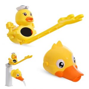 Extension Robinet pour Enfant 1 Pièces Prolongateur de Robinet Faucet Extender PlastiqueRobinet de rallonge Rallonge de Robinet Design en Forme de Canard réglable Plus Pratique pour se Laver les Mains (HESUSUSI, neuf)