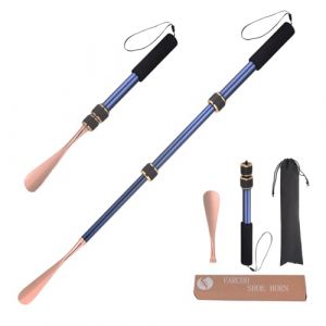VARCOH Chausse Pied Long Metal, 43-77CM Le Chausse Pied t&eacute;lescopique long est facile &agrave; transporter lorsque vous sortez. Conception de Chausse Pied en or Bleu, &agrave; la mode et Durable (Varcoh, neuf)