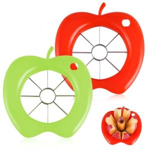 Juguta 2 Pièces Coupe-Pomme en Acier Inoxydable, Trancheuse De Pomme, Pomme Séparateur, Découpe Pomme Pour Pomme, Fruit Core Slice Pomme De Terre, Poires (ROXYROX FASHION, neuf)