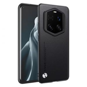 HONLEN Coque de pour Smartphone, Compatible with Honor Magic7 RSR Porsche Design (6.8" inches) &Eacute;tui de T&eacute;l&eacute;phone Professionnel en Cuir, Noir (HONLEN, neuf)