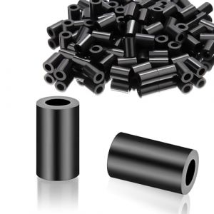 SWTYExt 100 Pi&egrave;ces Entretoise M4-7X10 mm ABS Entretoise Plastique Rondelle Plastique Rondelles Rondelle Nylon Entretoise Caoutchouc pour Vis Non Filet&eacute;es M&eacute;canique (YangSiMuShangMao, neuf)