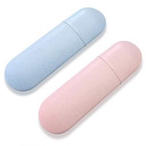 2 Pi&egrave;ces &Eacute;tui Brosse &agrave; Dents, &Eacute;tui &agrave; Brosse &agrave; Dents Portable, Bo&icirc;te de Brosse &agrave; Dents de Voyage, pour Le Camping en Plein Air, Les Voyages et Le Rangement &agrave; la Maison (Rose, Bleu) (Splendid sunset, neuf)