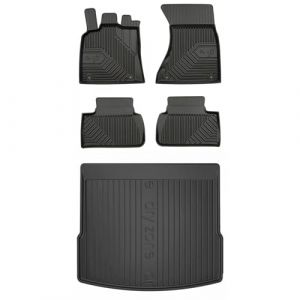 MOTOS Kit de Tapis de Voiture et de Tapis de Coffre en Caoutchouc pour Porsche Macan I 2013-2024 Am&eacute;liorez Votre Confort de Voyage avec Tapis antid&eacute;rapant Voiture 3D- Tapis de Sol Voiture Tous Temps, (MOTOS EU, neuf)