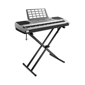 Ejoyous Support de Clavier Double, Support pour Clavier Musical en Forme de X avec 7 niveaux Support réglable en Hauteur et Pliable pour Synthétiseur Clavier Électrique (Liusing, neuf)