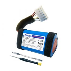 Aibatt Batterie de rechange 3,7 V 7800 mAh pour haut-parleur JBL Charge 4, JBL Charge 4BLK, JBL Charge 4J, batterie de rechange pour batterie JBL SUN-INTE-118, SUN-INTE-156, 1INR19/66-3, ID998. Ne (DIANXIANG EU, neuf)