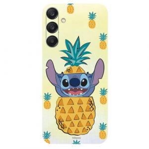 Coque pour Samsung Galaxy A26 5G officielle Lilo & Stitch - Stitch pommes de pin pour protéger votre téléphone. Coque en silicone souple sous licence officielle Disney. (La Casa de Las Carcasas, neuf)