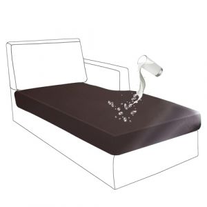 BXFUL Housse de Coussin Extensible de canap&eacute; imperm&eacute;able, Simili Cuir Housse Coussin D'assise Antid&eacute;rapant Housse de si&egrave;ge de canap&eacute; pour canap&eacute; (Grande M&eacute;ridienne,Brun) (ZIQIONG, neuf)