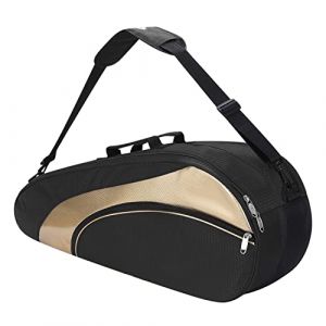 Sac de Raquette de Badminton/Tennis Grande Capacité Sac à Bandoulière pour Organiseur 3-6 Raquettes Portable Sac d'équipements de Tennis Etanche Sac de Transport avec Poche de Chaussure/ Vêtement (ITODAUK, neuf)