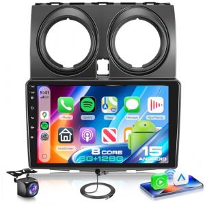 VECHTEL 8 Core 6G+128G Autoradio Android 15 pour Nissan Qashqai J10 2006-2016, 9'' IPS HD &Eacute;cran Tactile avec Carplay Android Auto sans Fil DSP GPS Wi-FI USB Bluetooth 5.0 FM RDS Radio Cam&eacute;ra de Recul (VECHTEL, neuf)