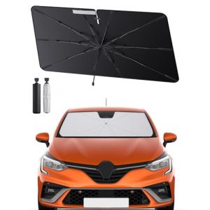 SHAOHAO Compatible avec Renault CLIO4 2013-2019 Parasol Pare-Brise Pliable pour Voitures, Protection UV pour Parasols de Voiture Pare Soleil Voiture Pare Brise Avant Renault CLIO4 Accessoires (SHAOHAO, neuf)