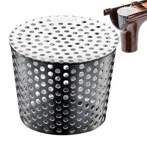 Protection de Gouttière - Filtre de Descentes en Acier Inoxydable | Grille de Ventilation et de Drainage de Toit Conique en Métal | Outil de Nettoyage de Gouttière | Filtre Anti-Blocage de Toit Maille (prosar, neuf)