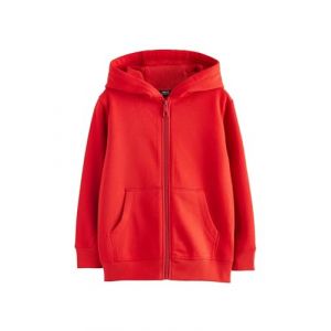 NEXT Gar&ccedil;on Sweat &agrave; Capuche uni zipp&eacute; Rouge 7 Ans (Next Germany GmbH, neuf)