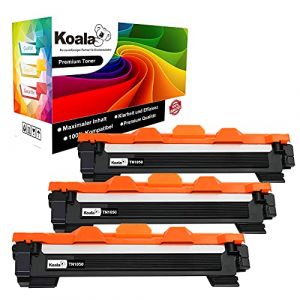 Koala Compatible Cartouche de Toner Replacement pour Brother TN1050 TN-1050 pour Brother HL-1110 HL-1212W DCP-1612W MFC-1910W HL-1210W DCP-1512 MFC-1810 DCP-1510 HL-1112 Imprimante (Noir, 3 Pièce) (Lucky Suppliers, neuf)