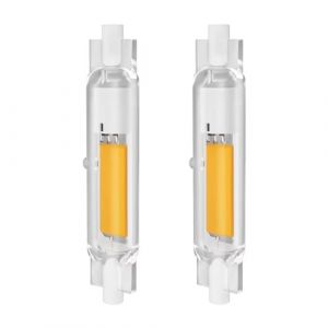 Ampoule R7S LED 78mm Dimmable 15w, R7S LED Lampe à Intensité Variable, R7S LED 78mm 15w Remplace 100W 150W Ampoules Halogènes, Blanc Chaud 3000K, 1500lm, Sans Scintillement, 2er Pack (Zbbying, neuf)