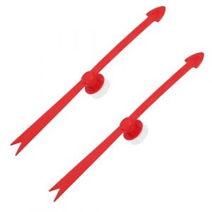 Gosknor 2pcs Grandes Fl&egrave;ches Rotatives, Fl&egrave;ches Rotatives en Plastique D&eacute;tachables Rouges pour Jeux avec Ventouse Forte Puissance d'Aspiration pour Plateau de Jeu F&ecirc;te Rassemblement (Beisong, neuf)