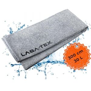 LABA-TEX - Barri&egrave;re anti-inondation avec poign&eacute;e, 300 x 25 cm, Sacs sans sable activ&eacute;s &agrave; l'eau, S&eacute;curise le porte et garage, capacit&eacute; d'absorption de 30 l (Laba-Tex, neuf)