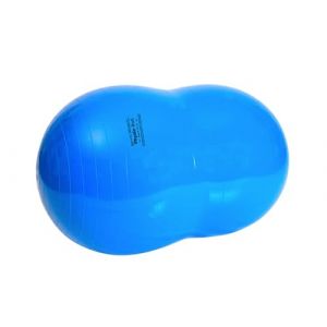 GYMNIC Physio Roll Ballon Double Bleu, diamètre Max. 70 cm/Longueur 115 cm, idéal pour la physiothérapie, Les Exercices d'équilibre, la Coordination et Le Soutien thérapeutique (KONKE SRL, neuf)