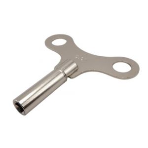 KD89 Clé de remontage Type Papillon en Acier nickelé pour horloges, pendules, Anciennes ou Modernes, carillons, Boite à Musique, pendules de cheminée, comtoise, Oeil de Boeuf (N°3 = 3mm) (Groupe KD89 France, neuf)