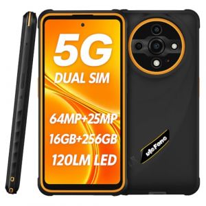 Ulefone Armor X31 Pro 5G Smartphone Incassable, Cam&eacute;ra 64MP+25MP (Vision Nocturne et Lampe Torche Antireflet), 5G 16GB+256GB, 6,56" HD+ 120Hz, Android 14 IP68 T&eacute;l&eacute;phone &Eacute;tanche, GPS NFC Orange (GLORIOUS SOAR LIMITED, neuf)