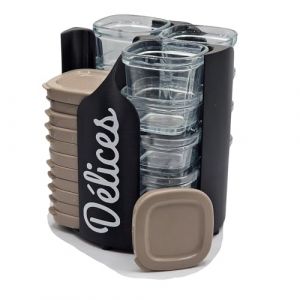 Artisan 3d Rangement 12 pots et couvercles pour Yaourtière Seb Multidelices - Accessoire Incontournable pour les Amateurs de Yaourt (Artisan 3D Shop, neuf)